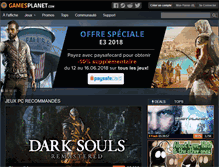 Tablet Screenshot of fr.gamesplanet.com